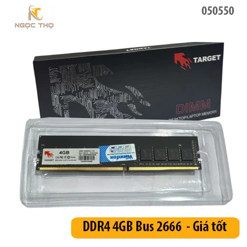 RAM PC Target DDR4 4GB Bus 2666 – Chính hiệu – Full VAT