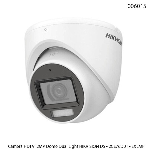 Camera Hikvision DS-2CE76D0T-EXLMF – Dome HDTVI 2MP – Smart Hybrid Light – Vỏ kim loại – IR 20m – Chính hãng – Full VAT