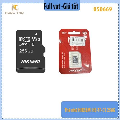 Thẻ Nhớ HIKSEMI 256GB HS-TF-C1 – Class 10 U1, Tốc Độ Cao, Dùng Cho Camera Wifi, Chính Hãng