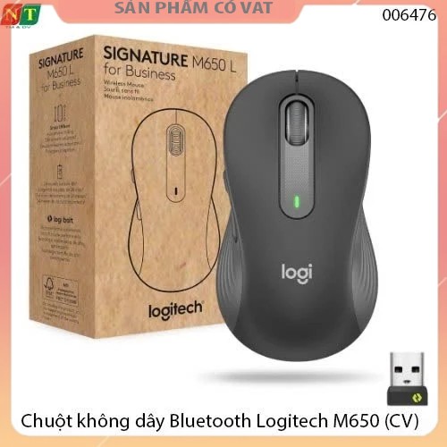 Chuột không dây Bluetooth Logitech M650 - Hàng chính hãng - full vat