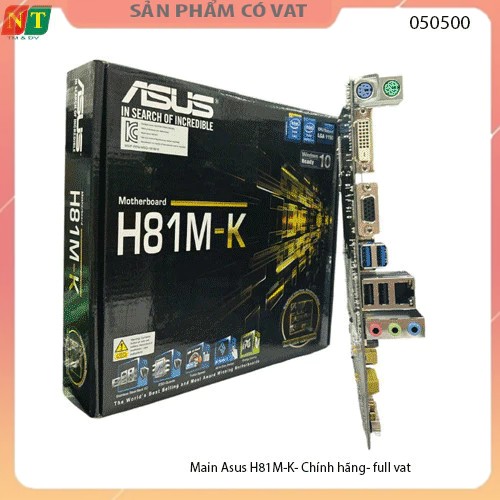 Main Asus H81M-K- Chính hãng- full vat