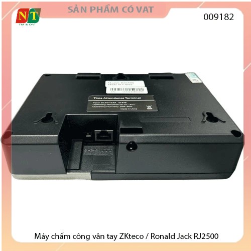 Máy chấm công vân tay ZKteco / Ronald Jack RJ2500 - full vat ( Hỗ trợ cài đặt qua untra )