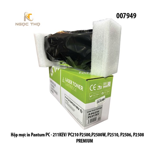 Hộp mực Premium Pantum PC‑211KEV / PC‑210 – 1.600 trang – Có lỗ đổ mực & đổ thải – Dùng cho P2200 / P2500 / M6500