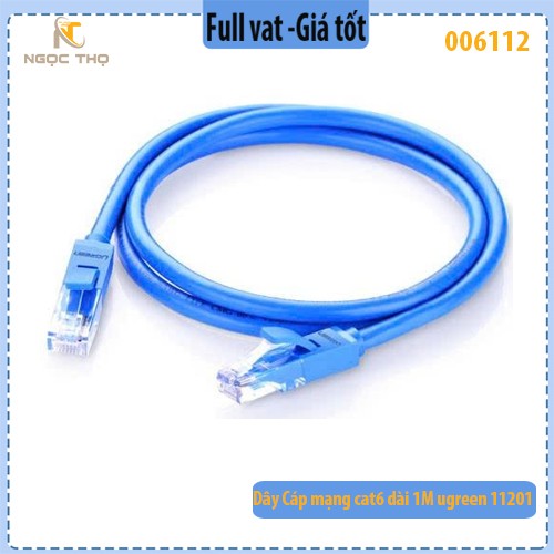Dây cáp mạng Cat6 UGREEN 11201 dài 1m – Hàng chính hãng – Full VAT