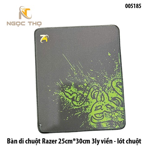 Bàn di chuột Razer 25×30cm – Dày 3mm – Viền bo 360° – Lót chuột cao cấp – Full VAT