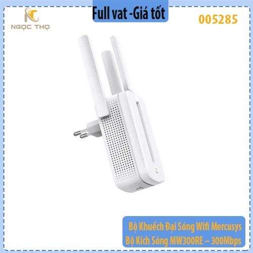 Bộ Khuếch Đại Sóng Wifi Mercusys – Bộ Kích Sóng MW300RE – 300Mbps – Chính Hãng – Full VAT