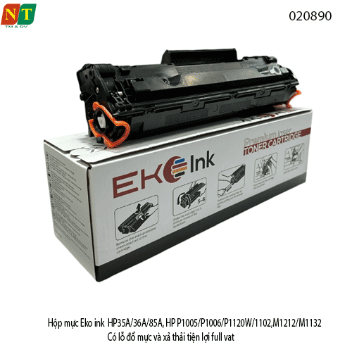 Hộp mực Eco ink 35A – CB435A / CB436A / CE285A / CRG-325 – Có lỗ đổ mực & đổ thải – Chính hiệu – Full VAT