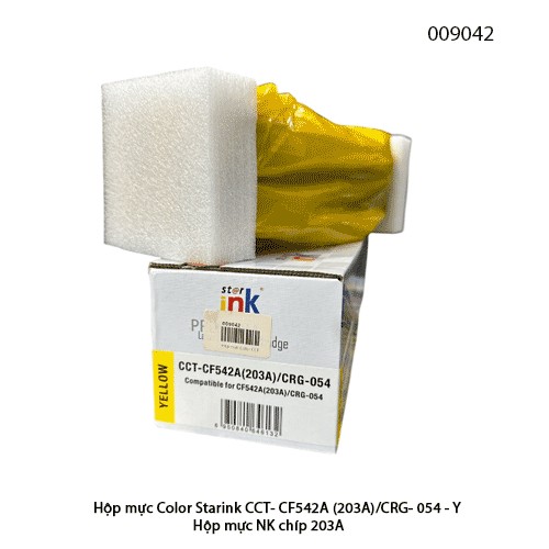 Hộp mực Color Starink CCT- CF542A ( 203A ) / CRG- 054 - Y/ Yellow / vàng – Có chip – Lắp là in – Chính hiệu | Full VAT