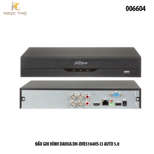Đầu ghi hình Dahua DH-XVR5104HS-I3 / 5104 HS - Auto 5.0 – 4 kênh + 2 IP – AI thông minh – H.265+ – Chính hãng – Full VAT