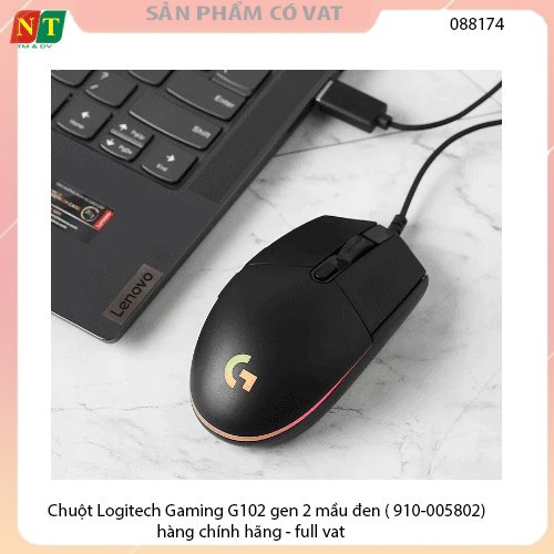 Chuột Logitech Gaming G102 gen 2 mầu đen ( 910-005802) - hàng chính hãng - full vat