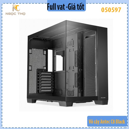 Vỏ case Antec C8 Black full tower E-ATX USB Type-C màu đen kính cường lực – case bể cá – chính hiệu – full VAT