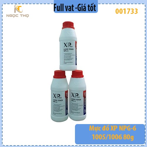 Combo 10 lọ Mực đổ XP 1005/1006 80g – Mực nạp XP 1005/1006 – Tặng kèm 01 nắp đổ mực – Full VAT