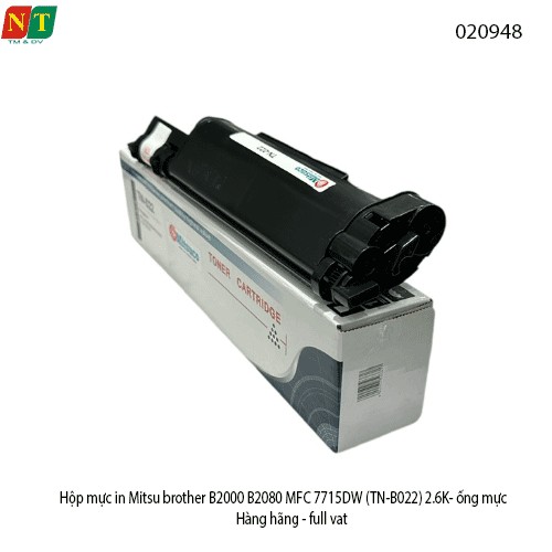 Hộp mực in Mitsuco Brother TN-B022 B2000 B2080 MFC 7715DW – ống mực 2.6K – trắng đen – full VAT