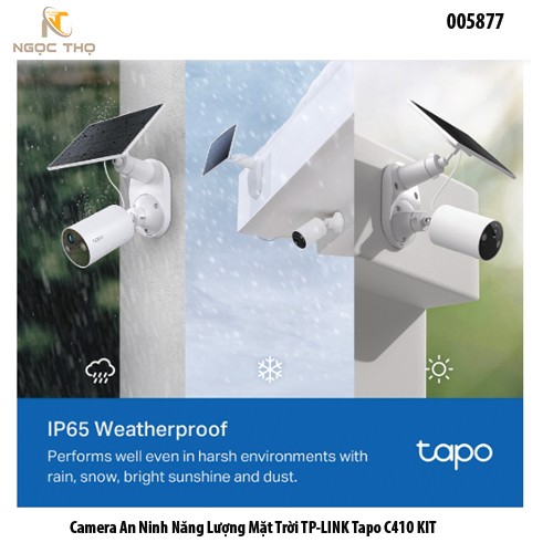 TP-LINK Tapo C410KIT | Camera WiFi Anh Ninh Năng Lượng Mặt Trời Độ Phân Giải 2K