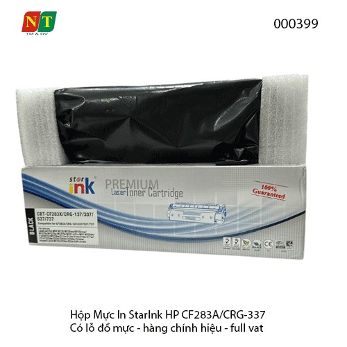 Hộp Mực In StarInk HP CF283A / Canon CRG-337 ( 83A / 337 ) – Chính Hiệu – Full VAT – Có Lỗ Đổ Mực