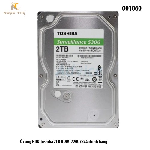 Ổ Cứng HDD Toshiba 2TB – SATA III 3.5" – 5400/7200rpm – Chính Hãng – Full VAT