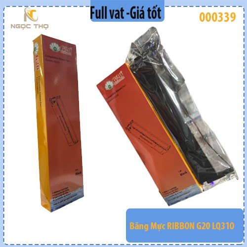 Ribbon Băng Mực máy in kim sử dụng cho máy LQ-310 / LX-310 / LQ310 – 12.7mm x 14m – Màu Đen – Chính Hiệu G20 – Full VAT