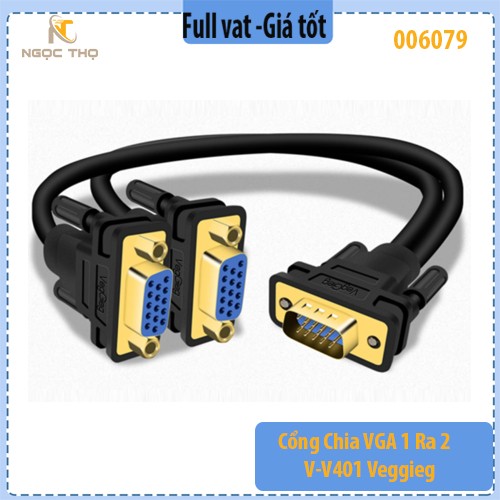 Cổng Chia VGA 1 Ra 2 V-V401 Veggieg – Chính Hãng – Full VAT