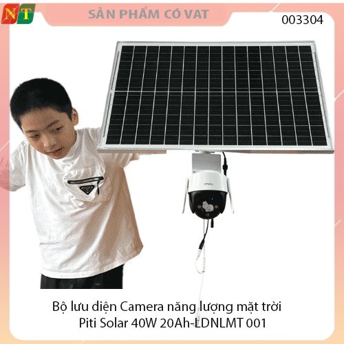 Bộ lưu điện Camera năng lượng mặt trời Piti Solar 40W 20Ah-LDNLMT 001 - Full vat