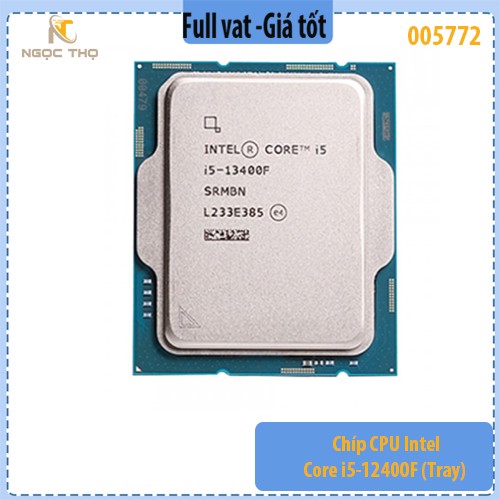 Chíp CPU Intel Core i5-12400F (Tray) – 6 nhân 12 luồng – Up to 4.4GHz – 18MB Cache – Socket 1700
