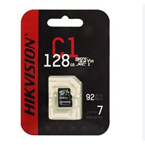 Thẻ nhớ Hikvision 128GB microSDHC Class 10 UHS-I – 3D NAND – HS-TF-C1/128G – Hàng chính hãng – Full VAT (Không adapter)