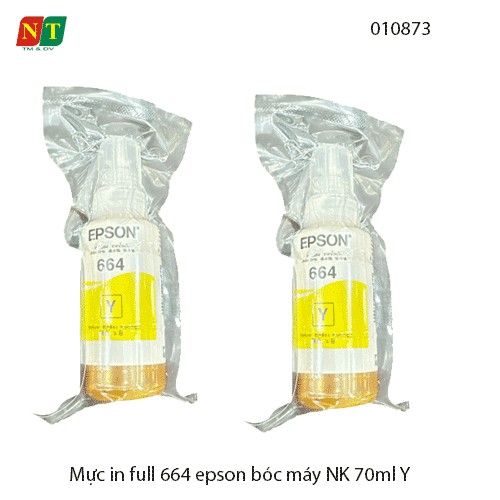 Mực in nhập khẩu 664 – Yellow (Y) màu vàng 70ml – Dùng cho máy in phun Epson L-Series – Hàng nhập khẩu – Full VAT