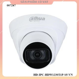 Camera IP DAHUA HD-IPC-HDW1230T1P-S5-VN – 2.0MP – Dome POE – Hồng ngoại 30m