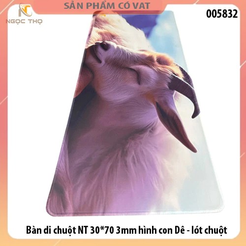 Bàn di chuột NT 30*70 3mm hình con Dê - lót chuột