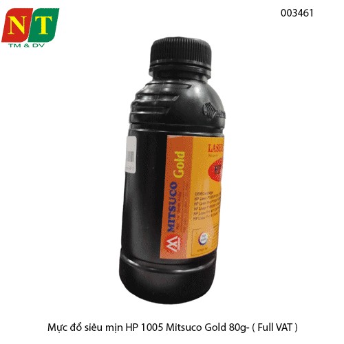 Mực đổ Mitsuco Gold 80g - Mực nạp siêu mịn cho HP 1005 / 1102 / 1505, Canon 2900 / 3010… – Full VAT