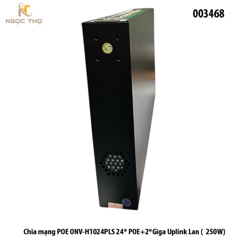Switch PoE ONV-H1024PLS – Chia mạng Poe - 24 cổng PoE+ 10/100Mbps + 2 uplink Gigabit (250W) | Chính hãng – Full VAT