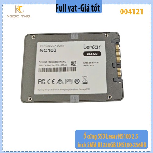 Ổ cứng SSD 2.5" Sata III Lexar 256GB_LNS100-256RB - Hàng chính hãng - Full vat