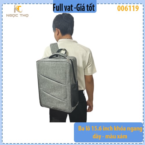 Ba lô laptop 15.6" – Hàng dày, màu đen – Zin – Full VAT