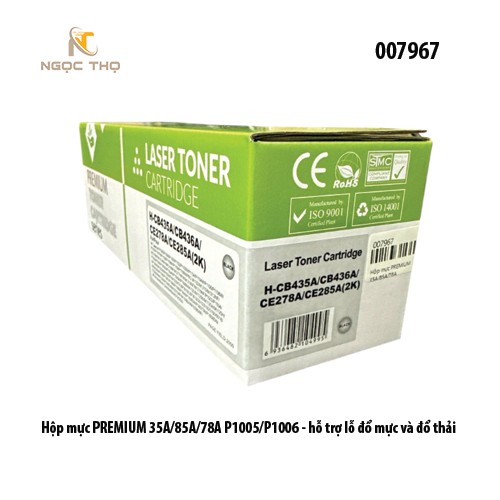 Hộp Mực Premium 35A – Tương Thích HP CB435A /  CB436A / CE285A / 325 – HP P1005 / P1006 / P1102 / M1212 / M1132
