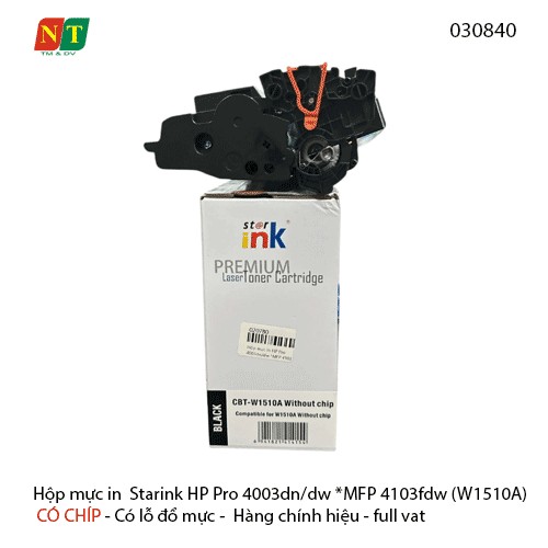 Hộp mực in  Starink HP Pro 4003dn/dw *MFP 4103fdw - W1510A - 151A - Có chíp - hàng chính hiệu - Full vat
