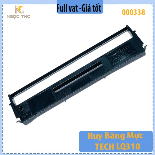 Combo 10 Ruy Băng Mực TECH LQ310 / LQ-310 / LX-310 – Kích Thước 12.7mm x 14m – Màu Đen – Chính Hiệu – Full VAT