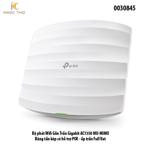 TP-Link Omada TL-EAP225 (AC1350) – Access Point gắn trần • Gigabit PoE • Băng tần kép • Quản lý Cloud – Chính hãng