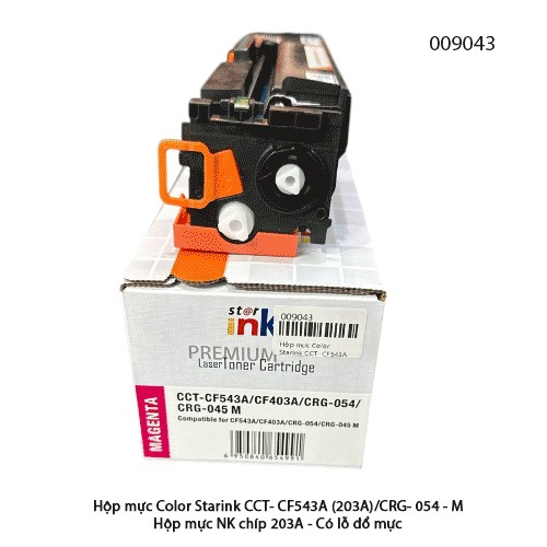 Hộp mực Starink CF543A (203A) / CRG-054 – Magenta (M) – Có chip 203A – Lắp là in – Chính hiệu | Full VAT