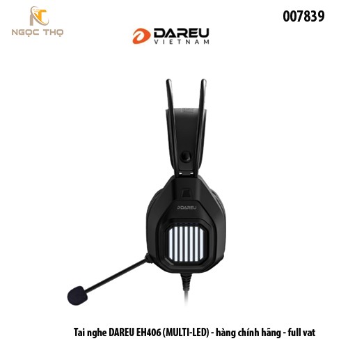 Tai Nghe Gaming DareU EH406 – Giả Lập Âm Thanh 7.1 – Driver 50mm – LED Đa Màu – USB – Hàng Chính Hãng – Full VAT