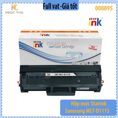 Hộp mực Samsung MLT-D111S – Có chip – Đen – Dùng cho dòng Xpress M2020/M2022/M2070 – Hàng chính hãng – Full VAT