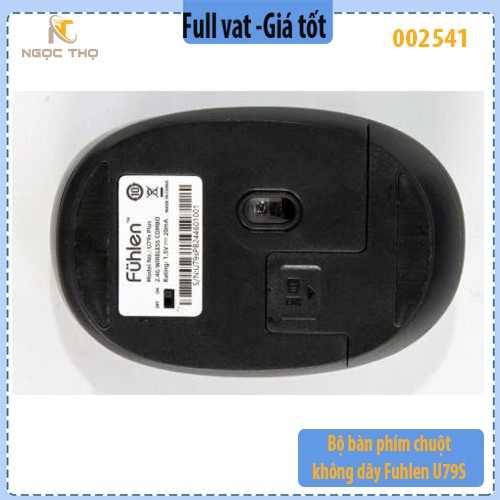 Bộ Bàn Phím & Chuột Không Dây Fuhlen U79S – Chính hãng – Full VAT – BH 24T