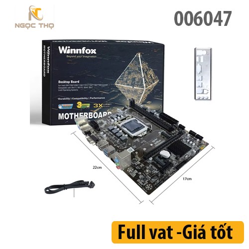 Bảng mạch chính Mainboard WinnFox H110 DDR4 NK – DDR4 | VGA + HDMI | Socket 1151 – Chính hãng – Full VAT