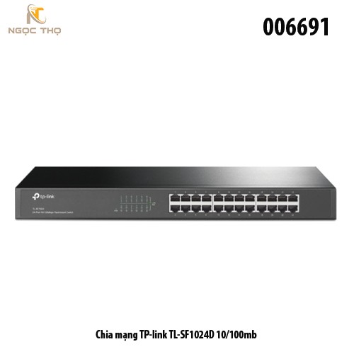 Switch TP-Link SF1024D – Bộ Chia Mạng TPlink 24 Cổng 10/100Mbps – Dạng Rack 19 inch – Plug & Play – Chính Hãng