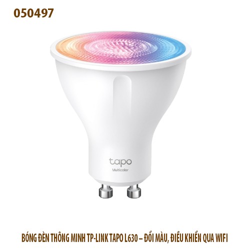 Bóng đèn thông mình TP-Link Tapo L630 GU10 – Đổi 16 triệu màu | Wi-Fi 2.4GHz | Điều khiển app | BH 24T – Full vat
