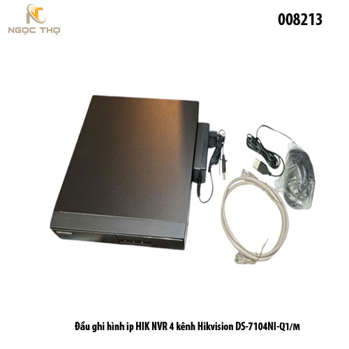 Đầu ghi hình IP Hikvision DS-7104NI-Q1/M – NVR 4 kênh 4MP – H.265+ – HDMI/VGA – Chính hãng – Full VAT – BH 24T