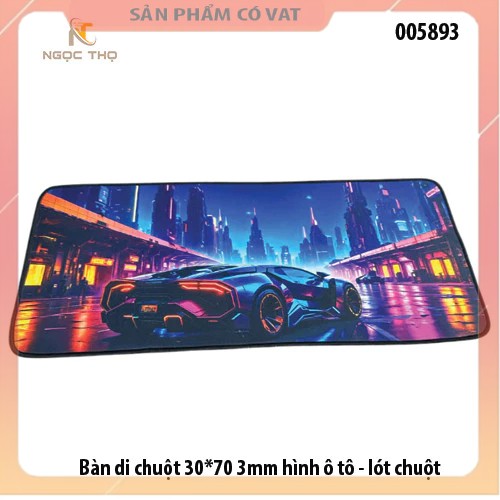 Bàn di chuột 30*70 3mm hình ô tô - lót chuột