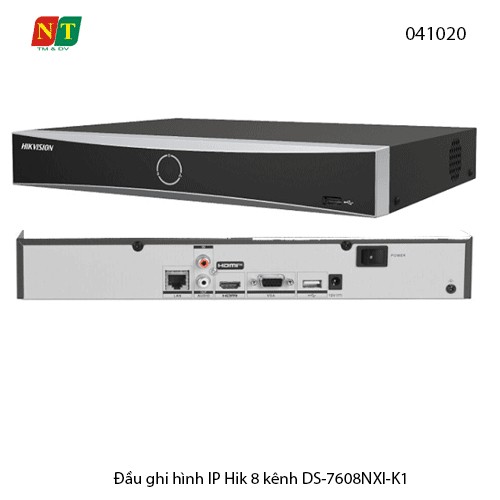Đầu Ghi Hình IP 8 Kênh HIKVISION DS-7608NXI-K1 – Smart NVR, Hỗ Trợ Ghi 12MP,1 Ổ Cứng 10TB , chính hãng