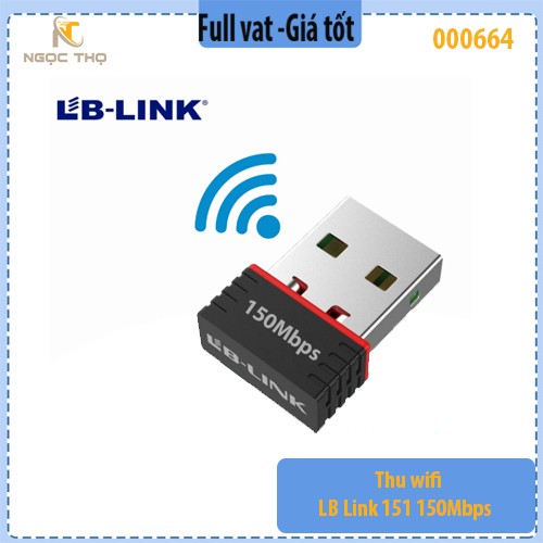 USB Thu WiFi LB-LINK BL-WN151 Nano – Chuẩn N 150Mbps – Chính hiệu – Full VAT