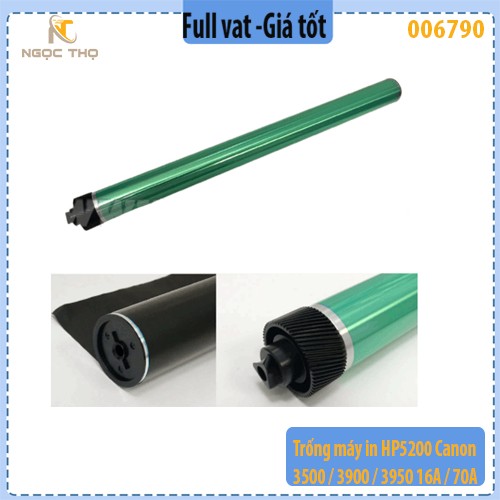 Trống máy in (OPC) HP 5200 / Canon 3500–3900–3950 – Tương thích 16A / 70A / 14A – Black – Full VAT