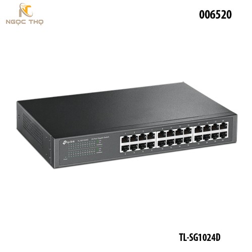 Chia mạng Switch TP-Link SG1024D – Bộ Chia Mạng Tplink 24 Cổng Gigabit 10/100/1000Mbps – Vỏ Kim Loại – Chính Hãng