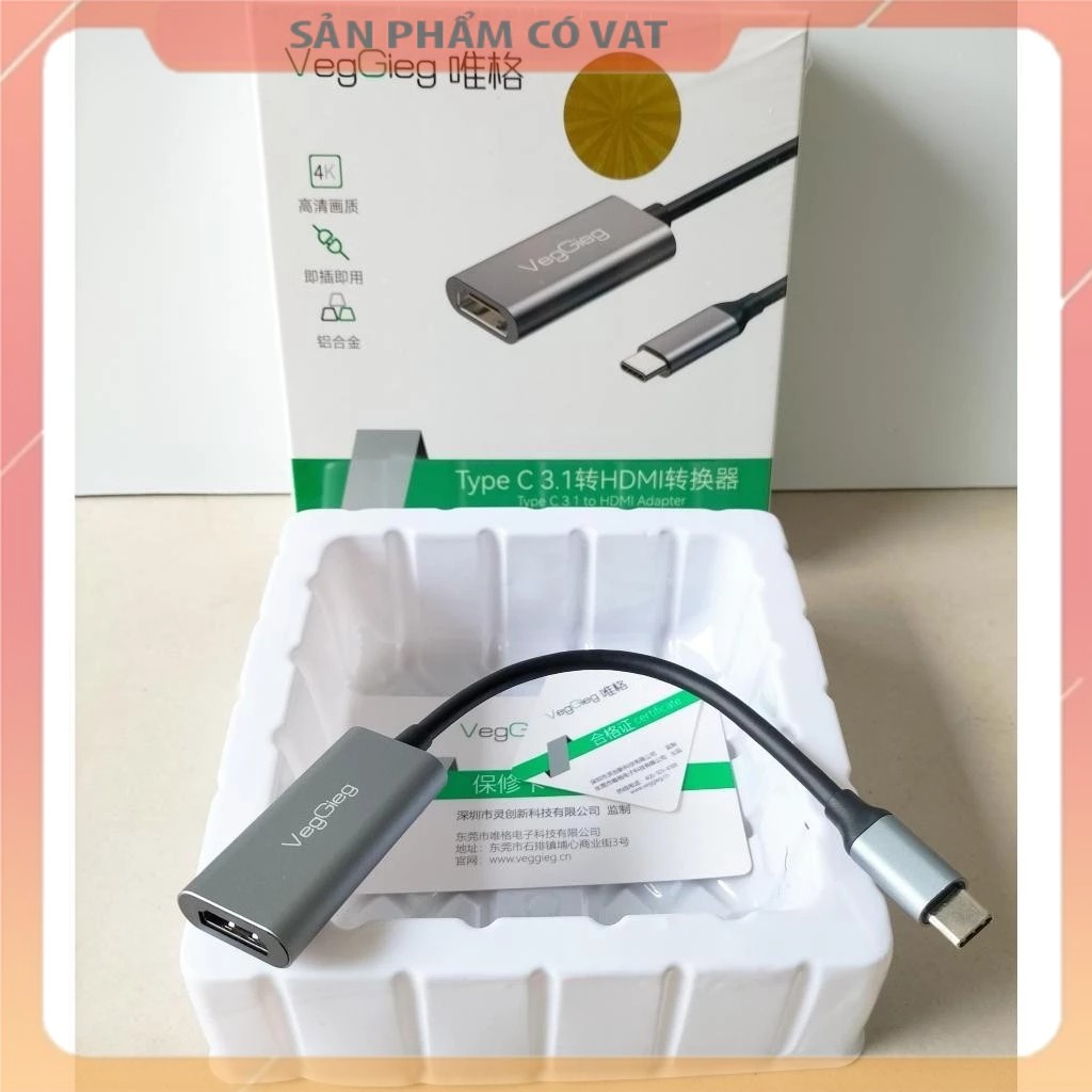 Bộ chuyển đổi Type C sang HDMI VegGieg VZ915 Phụ Kiện